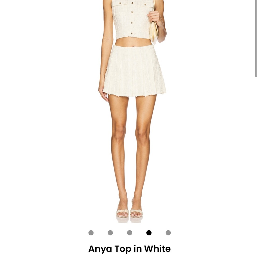 Chic Cream Mini Skirt